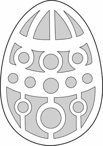 Шаблон яйца 4