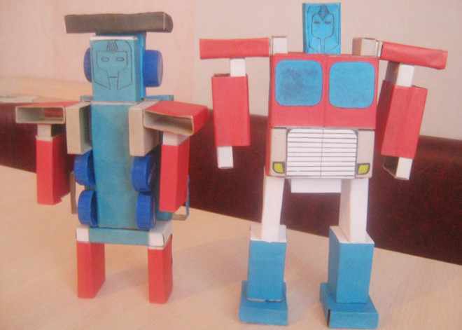 Роботы из спичечных коробков
