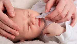Лечение Деринатом насморка у новорожденных